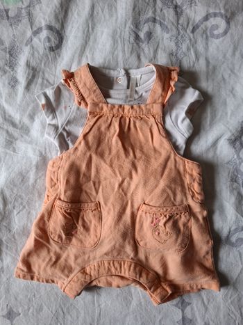 Ensemble salopette + T-shirt 1mois