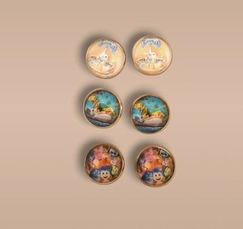 Pack 3 paires de boucles d'oreilles disney