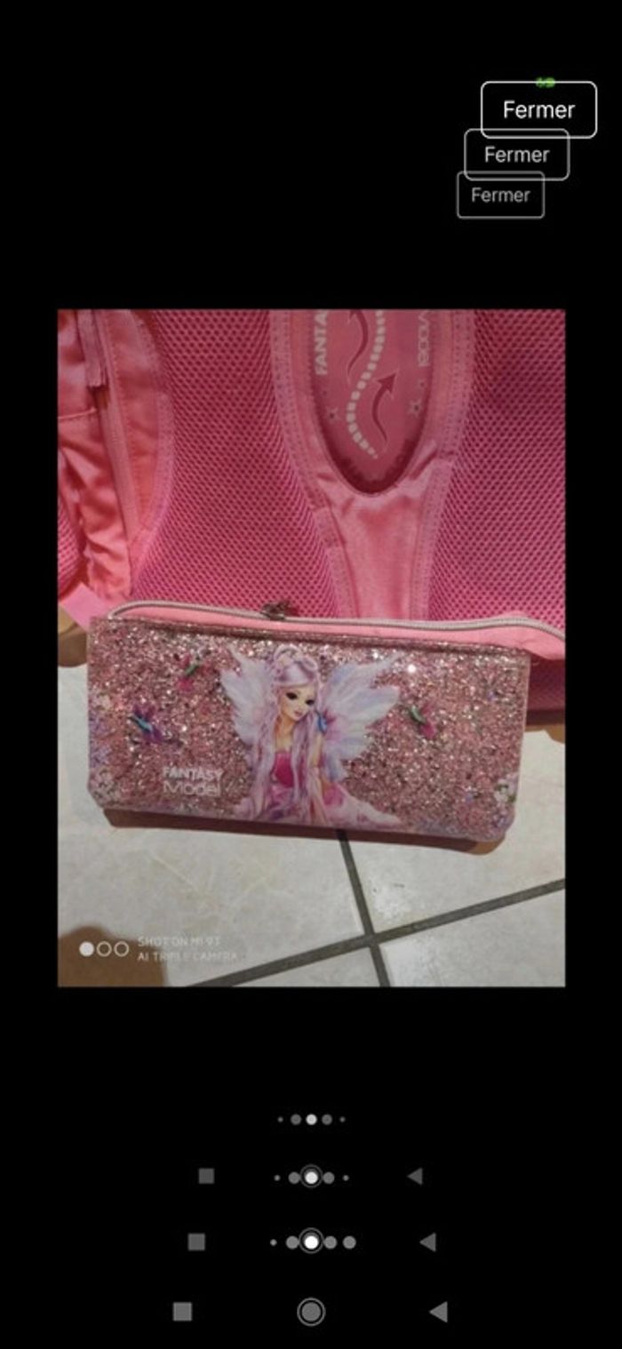 Ensemble cartable trousse topmodel fée - photo numéro 5