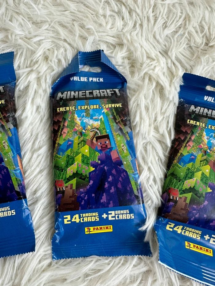 Lot de 3 paquets de cartes minecraft. - photo numéro 4