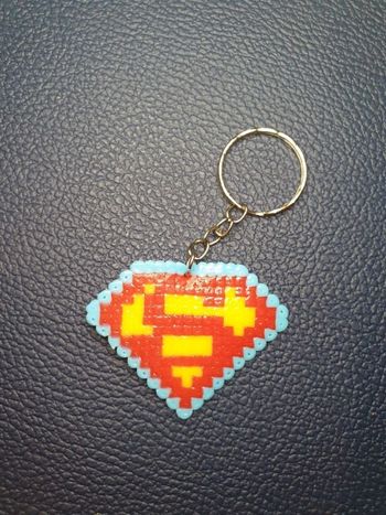 Porte-clés "Superman" perles hama