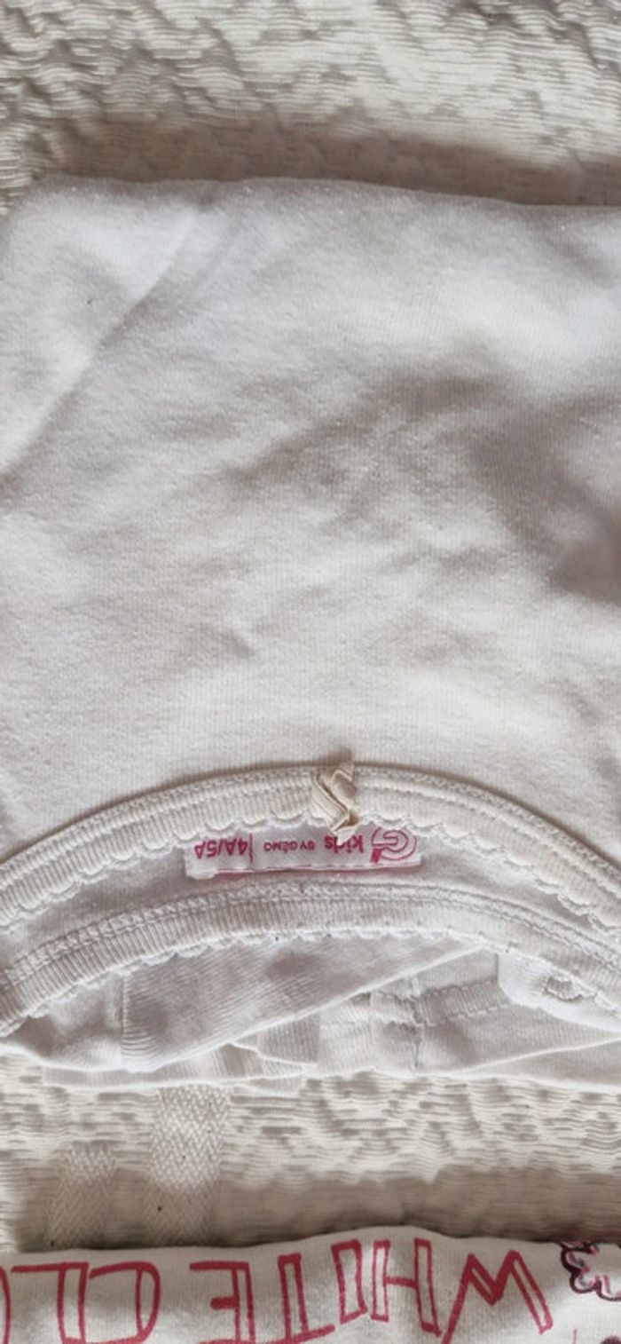 Lot de 5 t-shirts manches courtes fille 4 ans - photo numéro 6