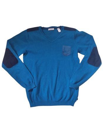Pull d'hiver bleu 10ans