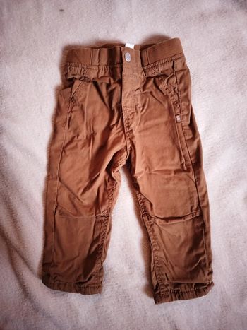 Pantalon marron Obaibi taille 18 mois