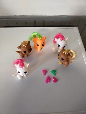 Lot de 5 chatons mignons + 4 peignes