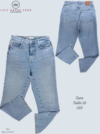 🩵 Jean droit effiloché – Zara – Taille 38 NEW 🩵