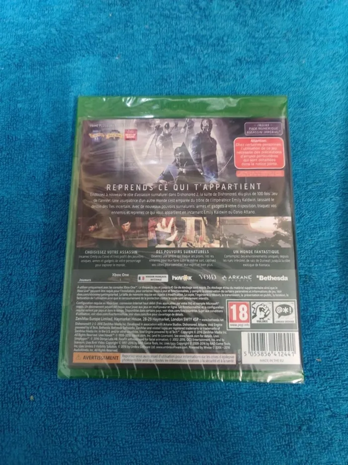 XBOX One Dishonored 2 limited edition - photo numéro 2