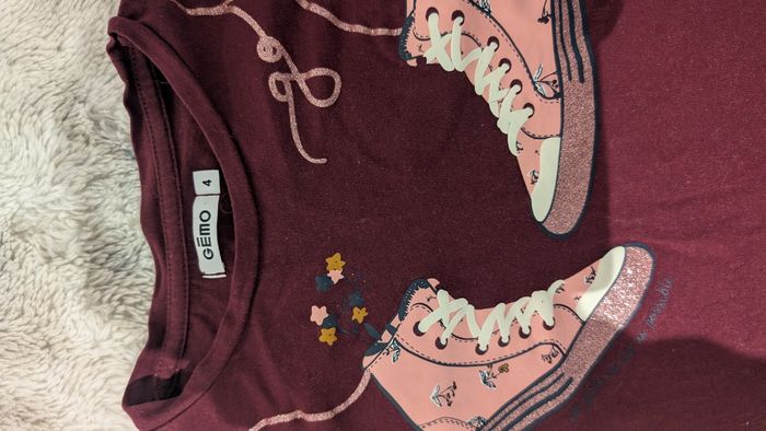 T-Shirt manches longues Gémo taille 4 ans - photo numéro 3