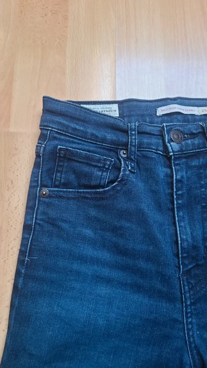 Jeans Levi's Mile High Rise Super Skinny W25 L32 - photo numéro 3
