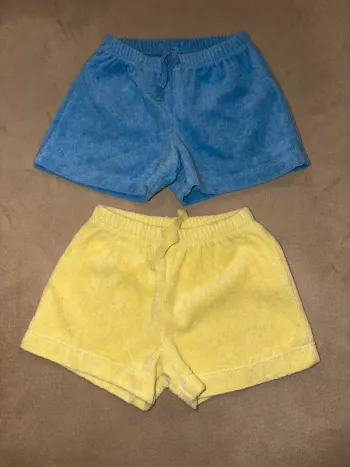 Lot de 2 shorts en éponge
