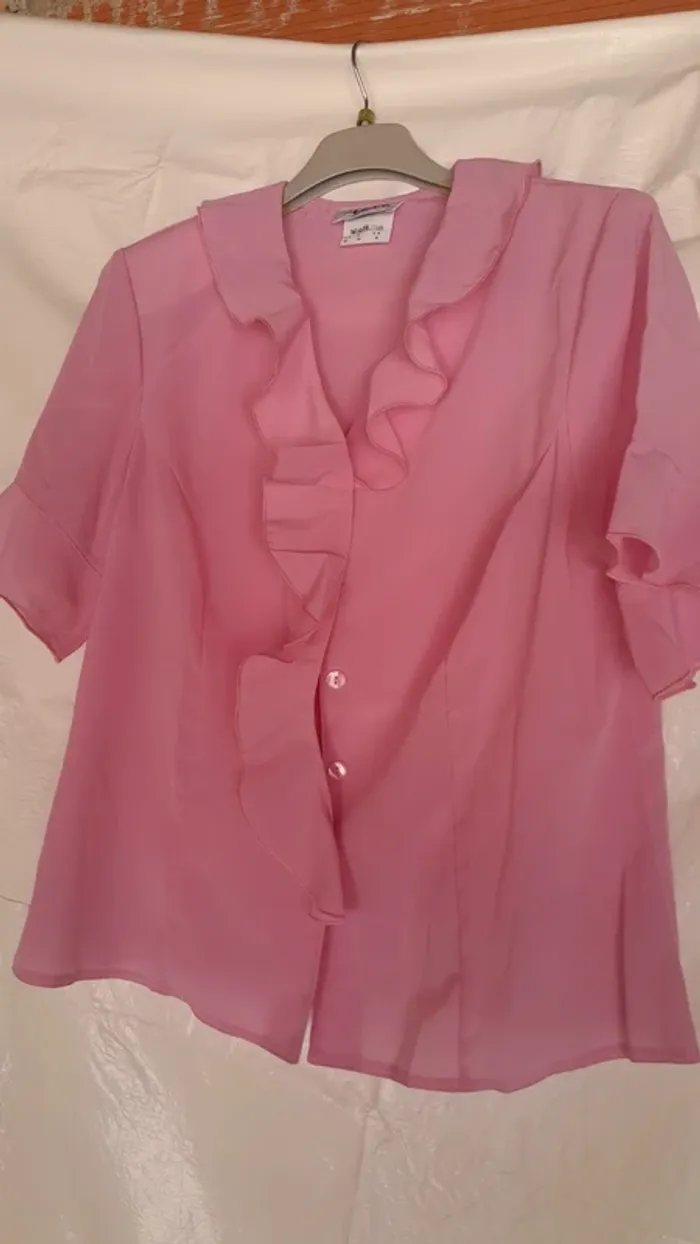 Chemisier rose Afibel T48
