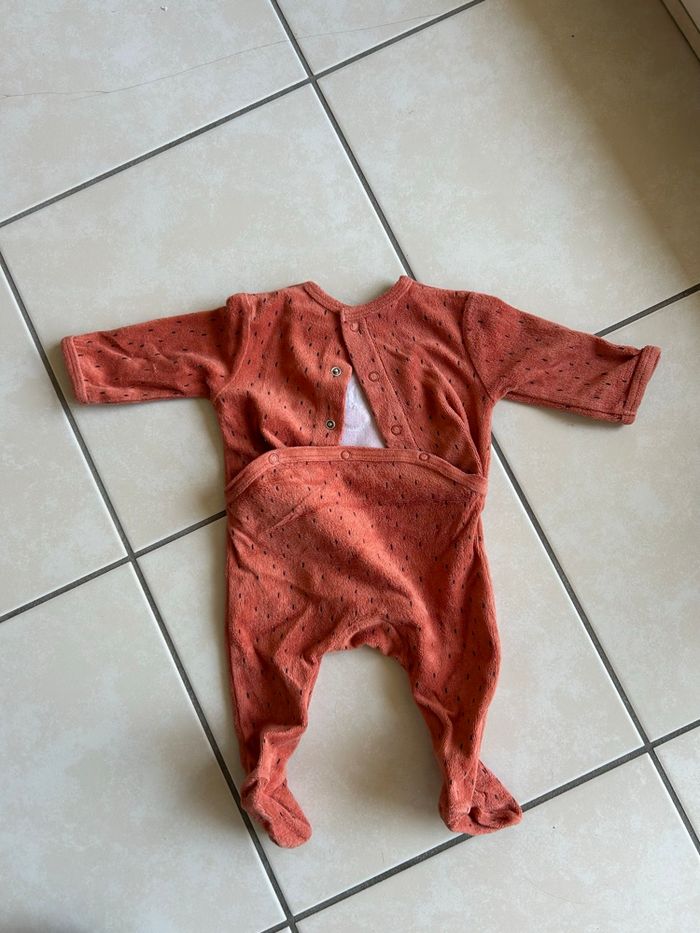 Lot 4 pyjamas velours mixtes 3 mois Kiabi - photo numéro 9
