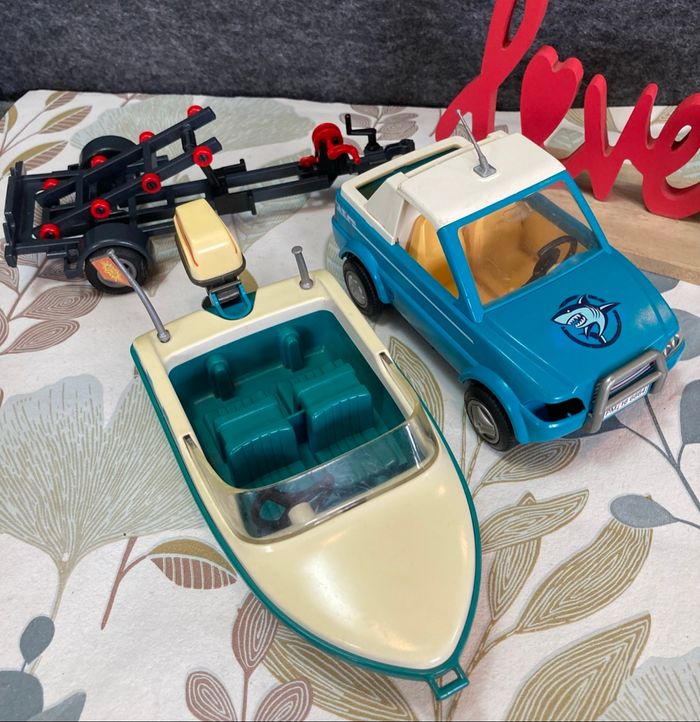 Playmobil - voiture pick up tractant son bateau - photo numéro 9