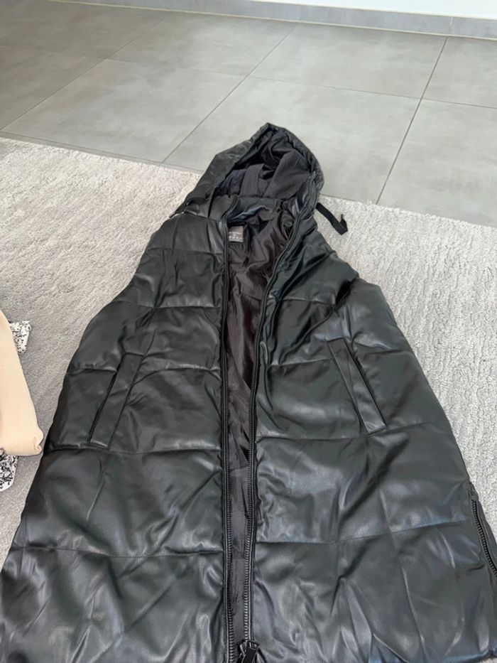 Veste similicuir manche court taille L - photo numéro 2