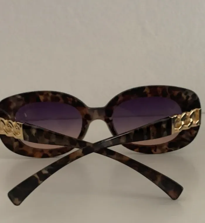 Lunettes imprimé avec deco doré de Soleil vintage