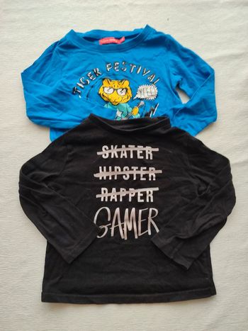 Lot de 2 top manches longues garçon