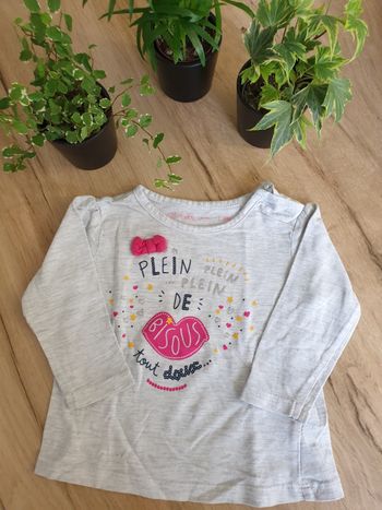 Tee shirt manches longues 6mois