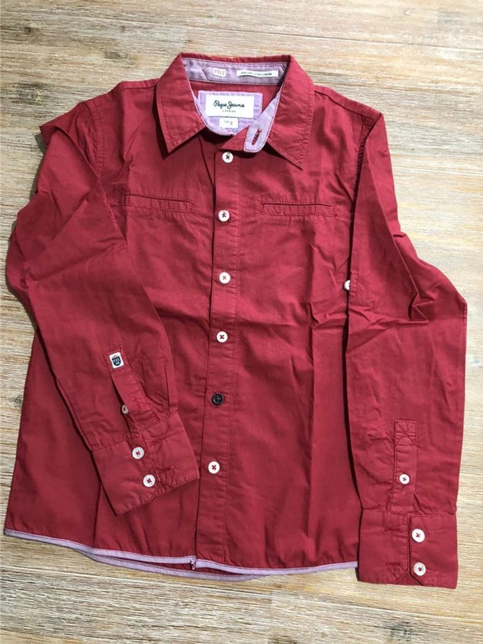 Chemise Pépé Jeans bordeaux