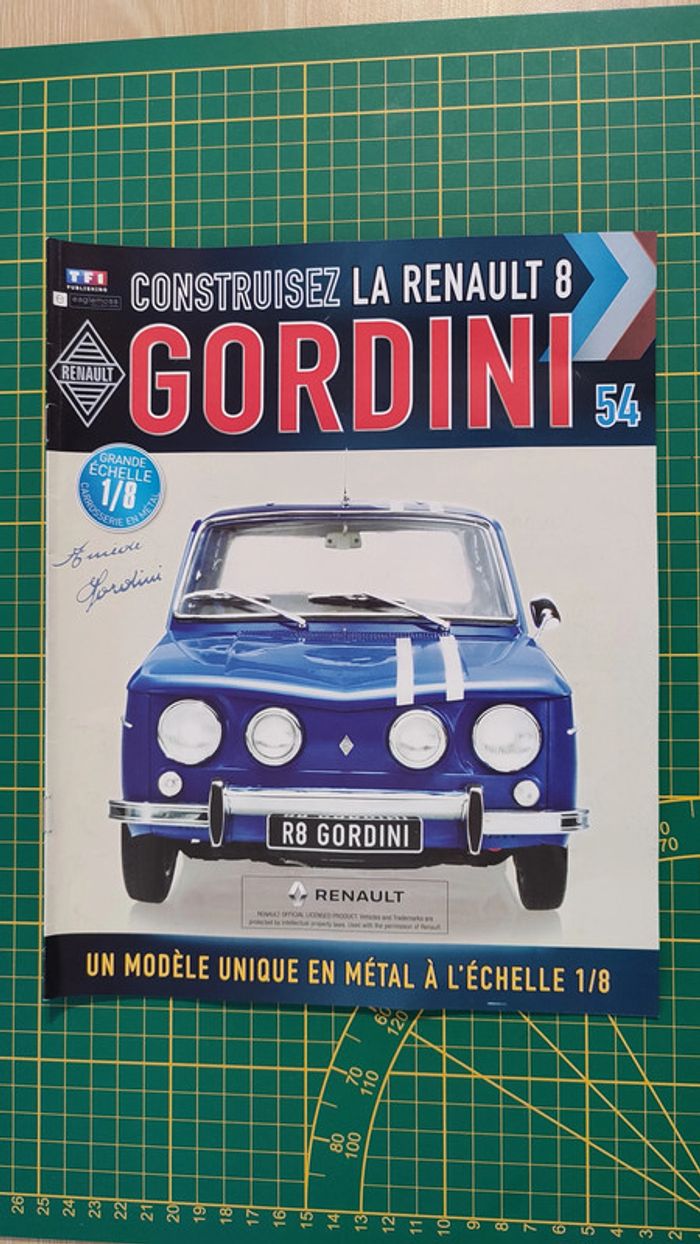 Fascicule seul sans pièce n°54 pièce Renault R8 Gordini 1/8 1/8ème Eaglemoss collections #A67