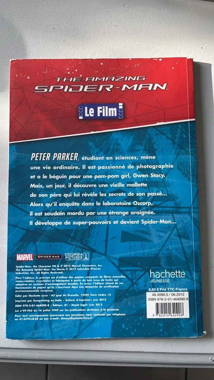 The Amazing Spiderman livre du film - photo numéro 2