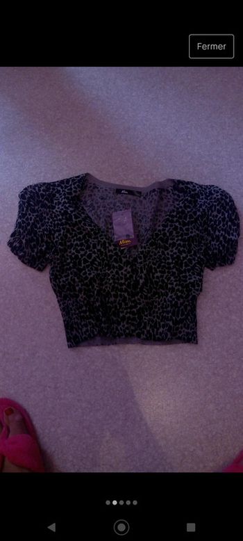 Gilet court léopard MIM neuf