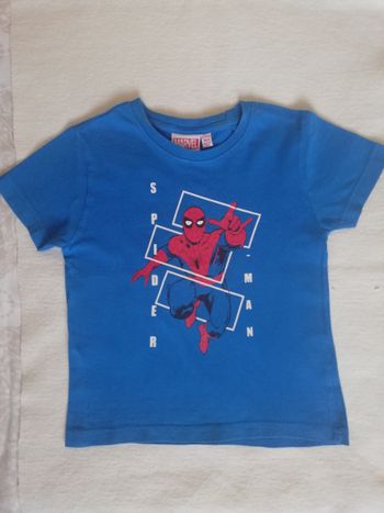 T-shirt bleu Spiderman, 2-3 ans, MARVEL, en très bon état