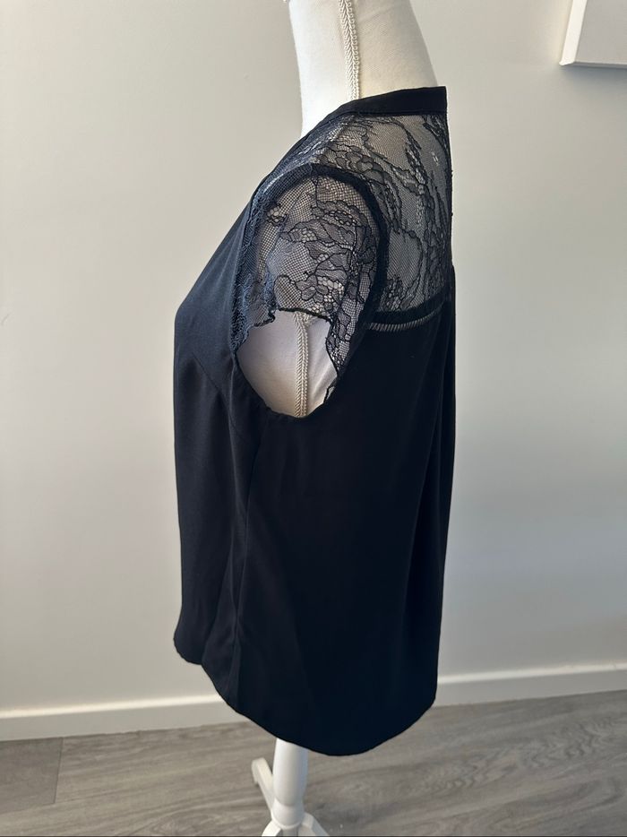 Blouse gothique en dentelle noire T38 M - photo numéro 3