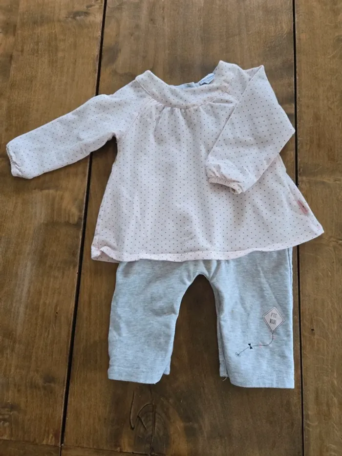 Ensemble fille 3 mois hiver P’tit bisou