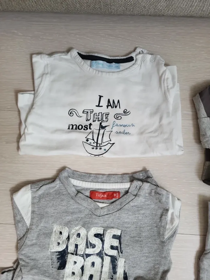 Lot tee shirt manches longues 18 mois - photo numéro 2