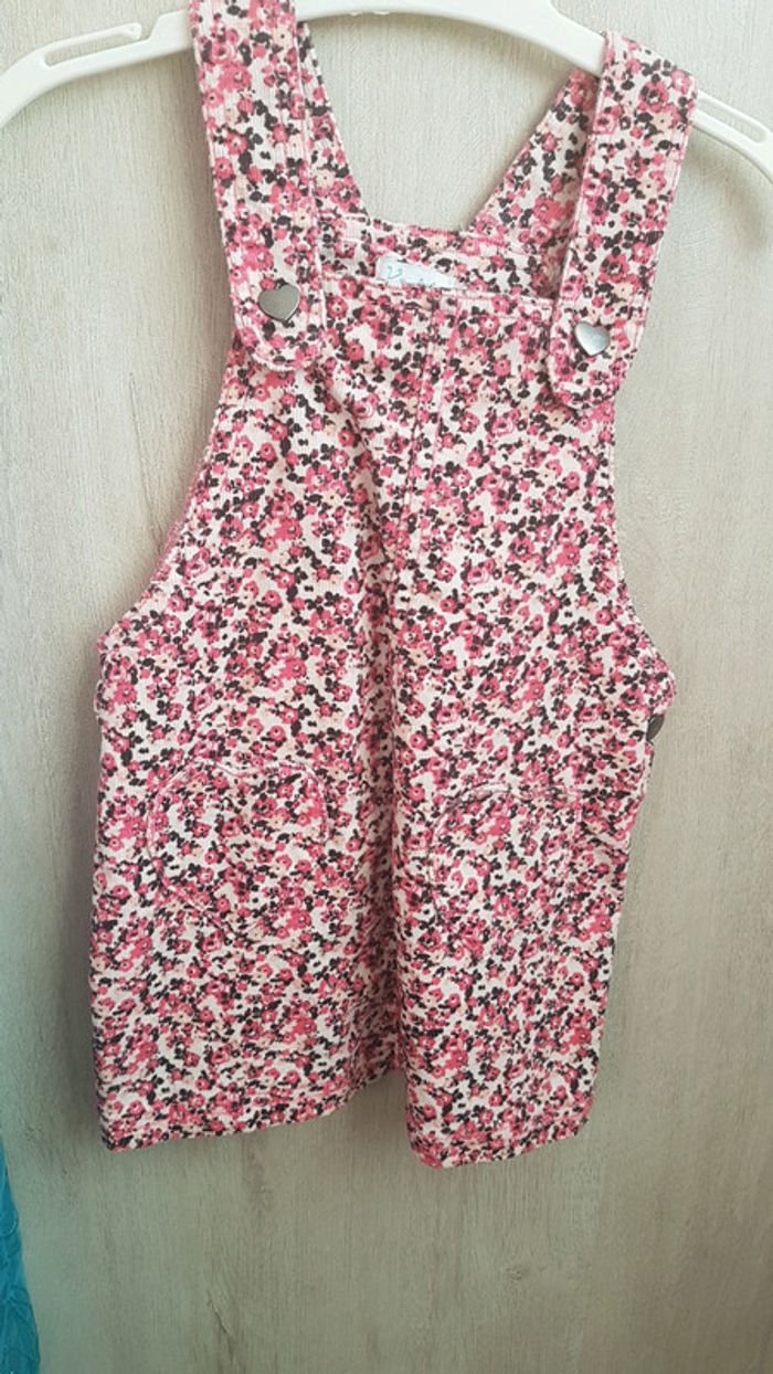 Robe salopette velours