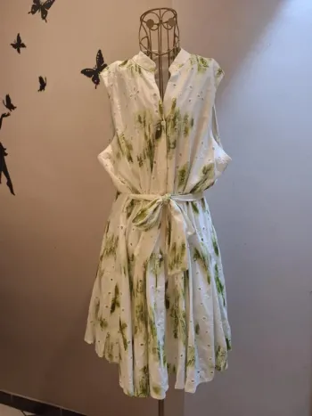 Robe imprimée & broderies anglaises