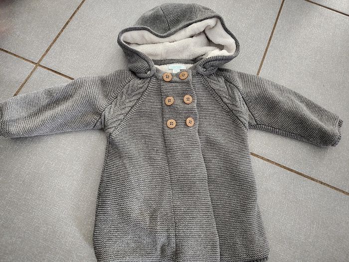 Gilet chaud à capuche Obaibi gris T.18 M