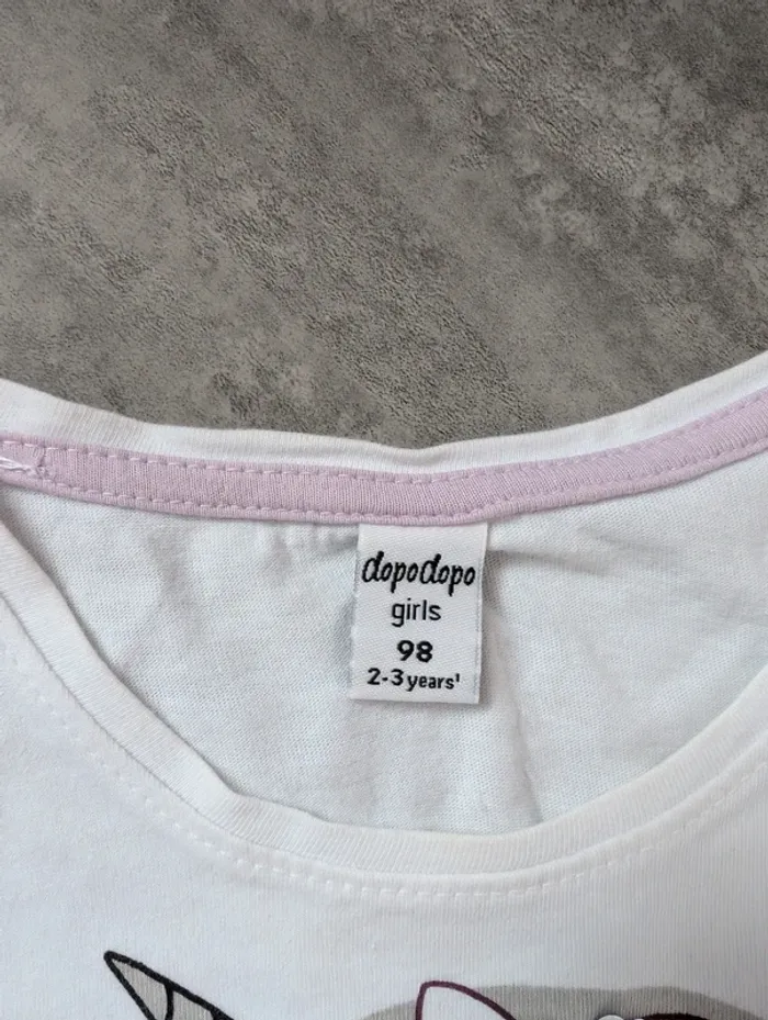 Robe à manches courtes chic fille 2/3 ans Licorne comme NEUVE - photo numéro 3