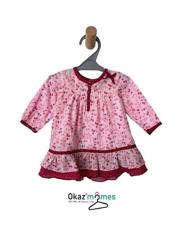 Robe fleurie légère à manches longues - Orchestra 3 mois (60cm)