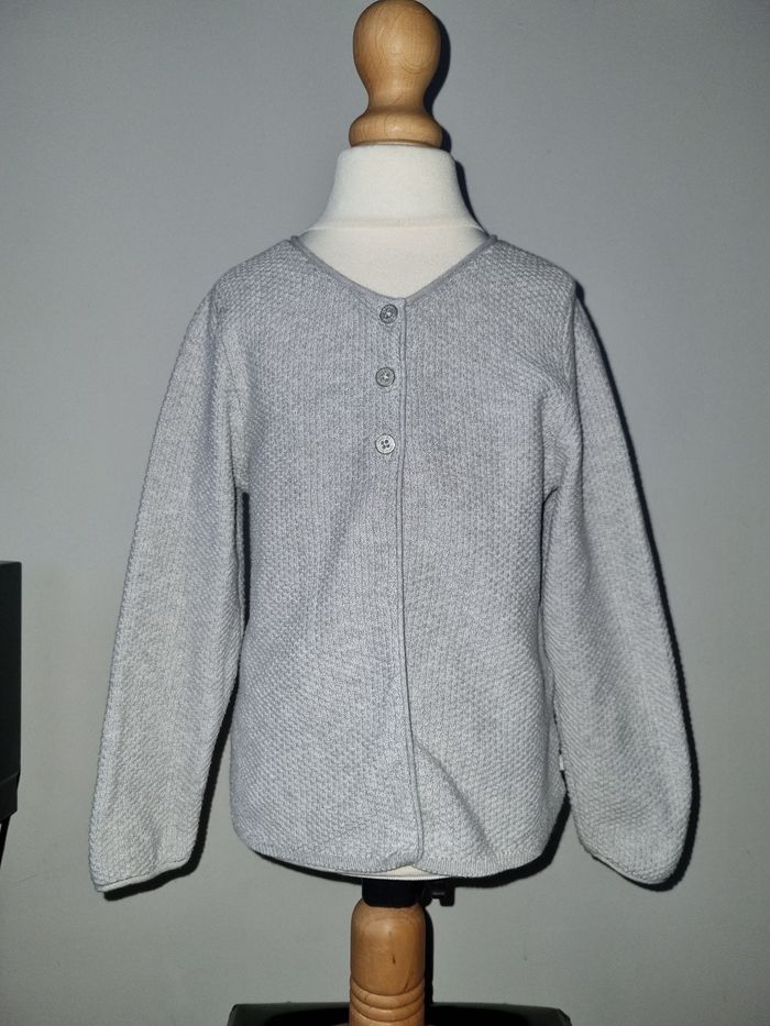 Gilet gris clair Okaidi 3 ans