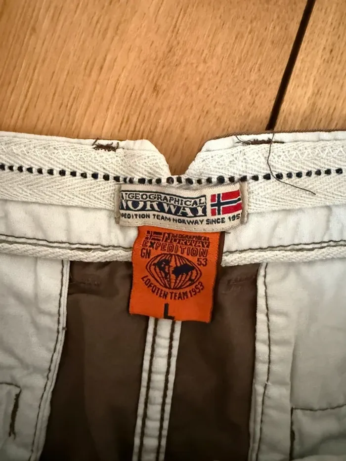 Short marron en bon état geographical norway taille 40 - photo numéro 6