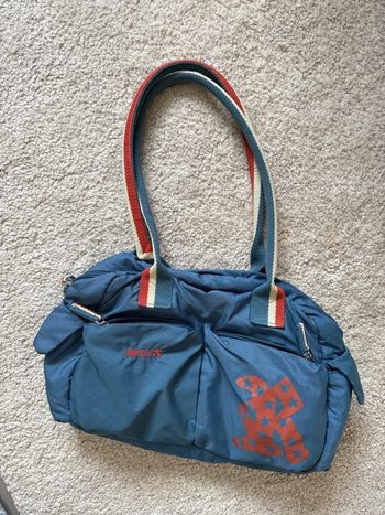 Sac à main bleu vintage