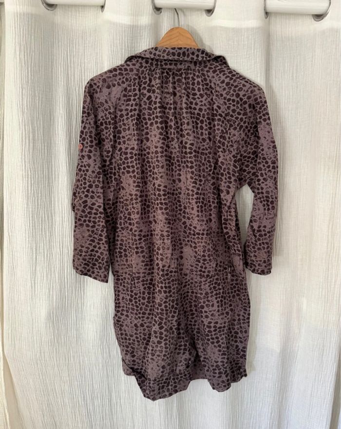 Combi short violet/gris/taupe Maje 36 S motif python - photo numéro 3