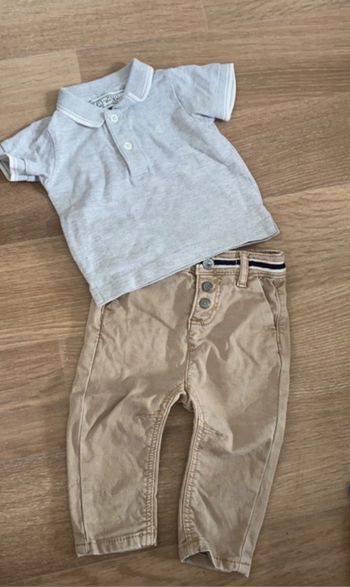 Polo + pantalon 6 mois