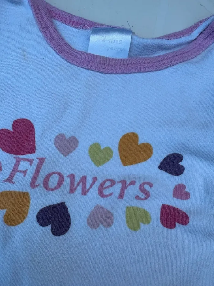 Lot de 3 bodys fleurs 24 mois - photo numéro 5