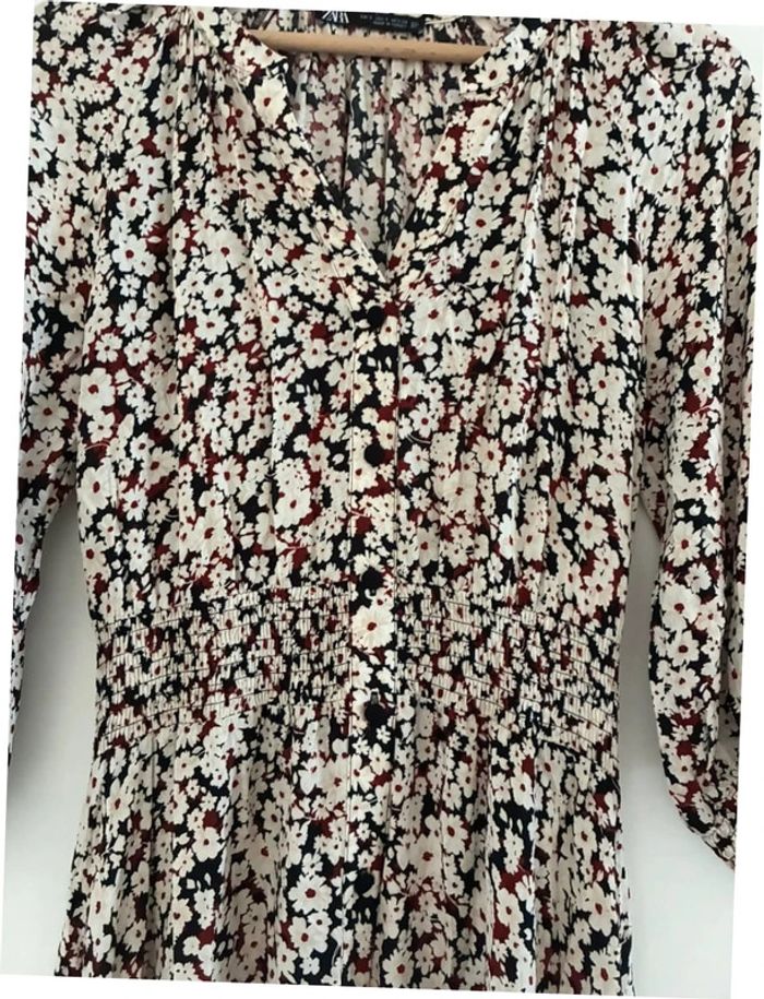 Robe longue Zara fleuris taille S en parfait état - photo numéro 10
