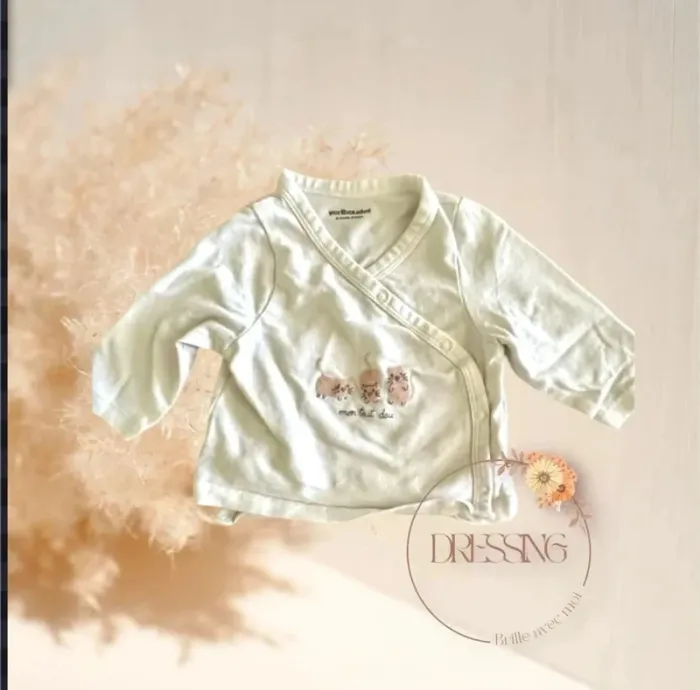 T-shirt fille manche longue 6 mois