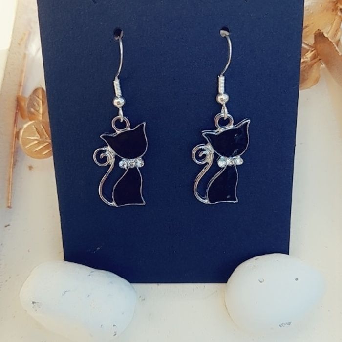 Boucles d'oreilles chat