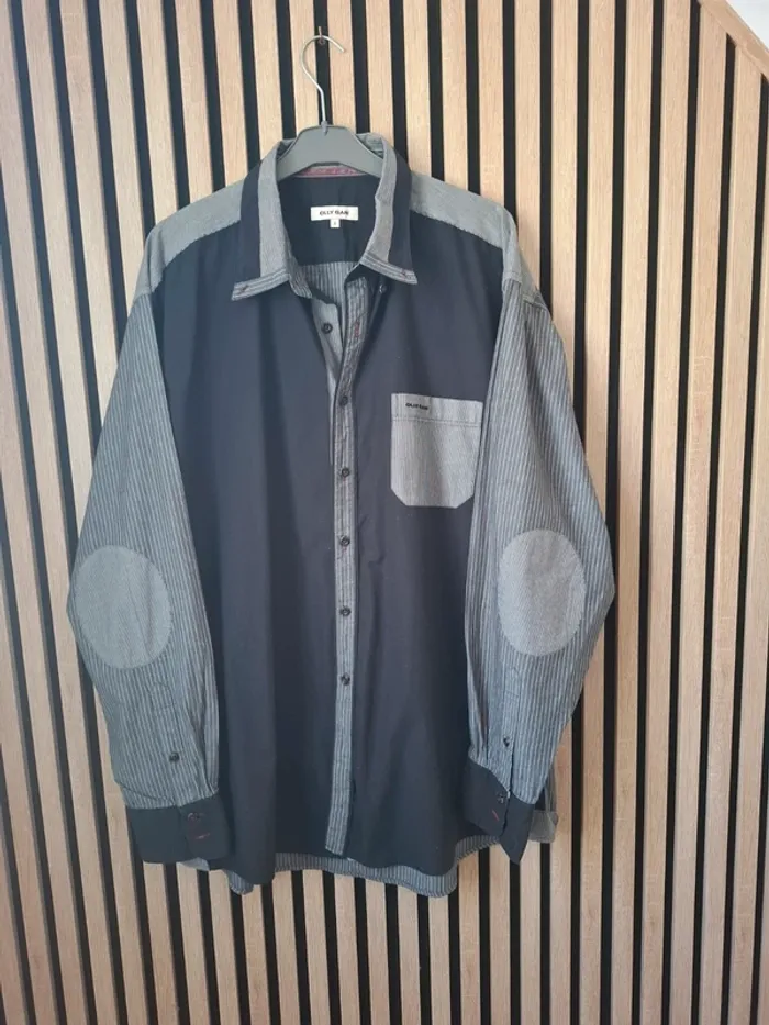 Chemise grise et noire chic Olly Gan T XXL /6 - photo numéro 2