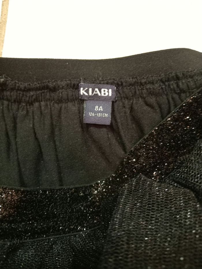 Jupe noire brillante à volants 8 ans - photo numéro 3