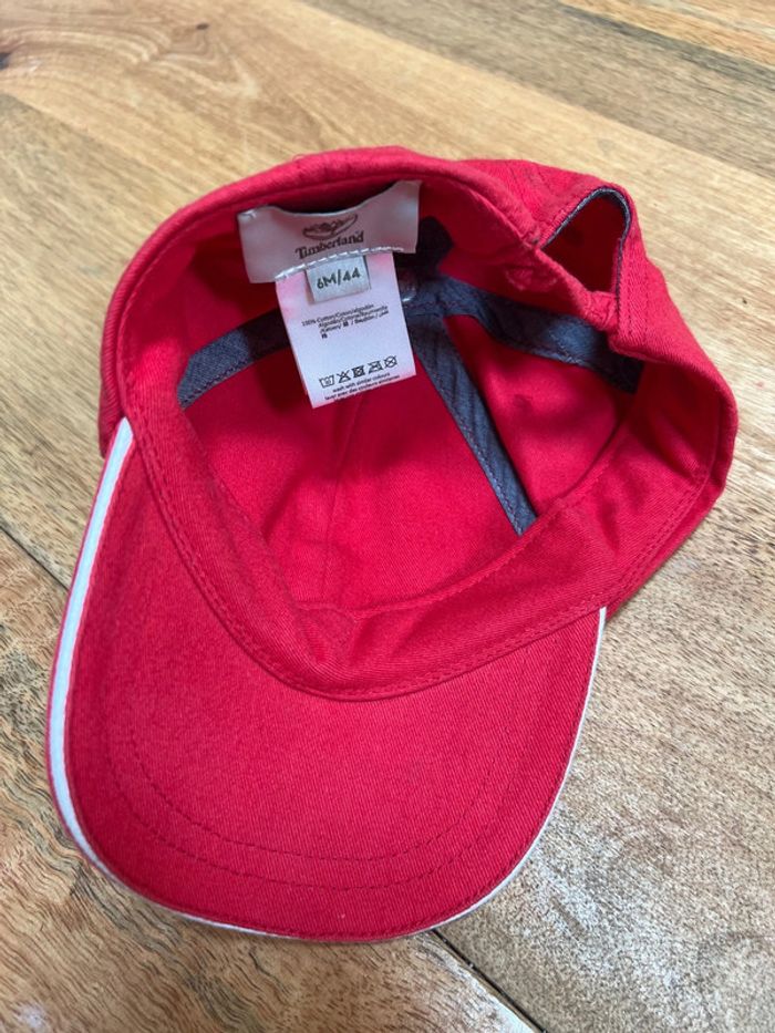 Casquette rouge garçon Timberland 6 mois - photo numéro 2