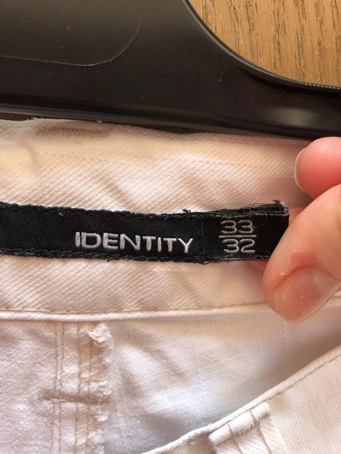 Jean blanc homme Identity 33/32 - photo numéro 5