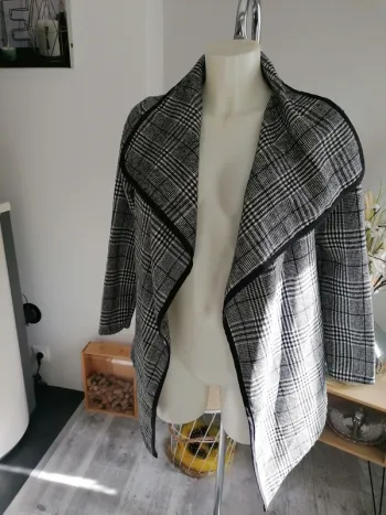 Veste sans boutonnage shein S