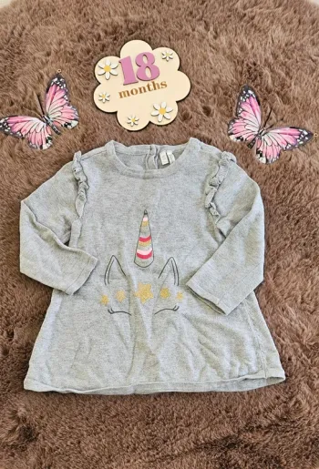 Robe licorne 18 mois fille