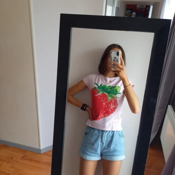 Tee-shirt manches courtes okaïdi fraise - photo numéro 2
